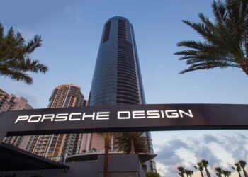Porsche Design Tower on üks hoonetest, mis vajumisest mõjutatud on. Foto: Porsche Tower