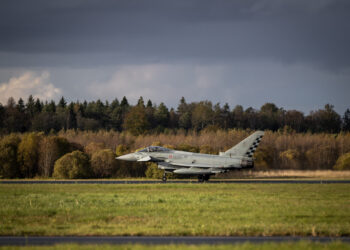 Hävituslennuk Eurofighter Typhoon. Foto: mil.ee