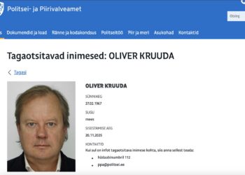 Politsei kuulutas Oliver Kruuda tagaotsitavaks. Kuvatõmmis PPA lehelt.