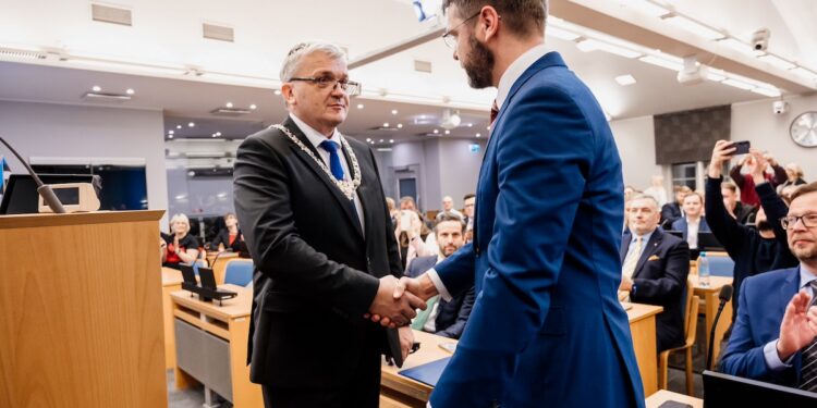 Tallinna Linnavolikogu valis 8. detsembri istungil linnapeaks Peeter Raudsepa. Foto: Tallinn.ee