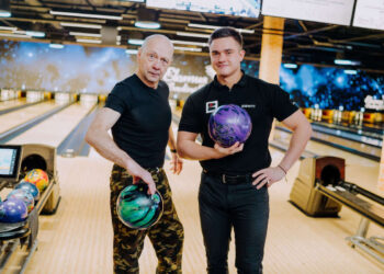 Vello Vaher ja Kert Truus Elamus Bowling&Pubis. Foto: Joosep Ints