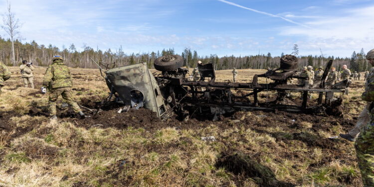 Näidislõhkamine. Foto: mil.ee