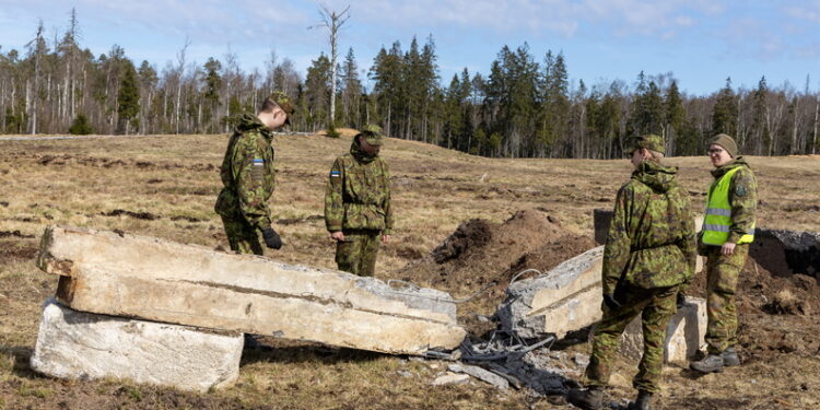 Näidislõhkamine. Foto: mil.ee