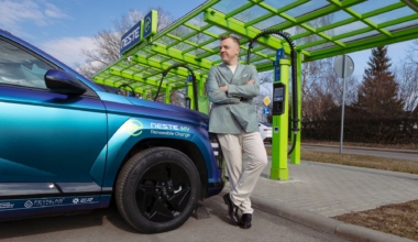 FIA ECO Rally Läti meeskonna sõitja Krišjānis Caune. Foto: Neste