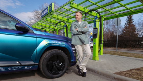 FIA ECO Rally Läti meeskonna sõitja Krišjānis Caune. Foto: Neste