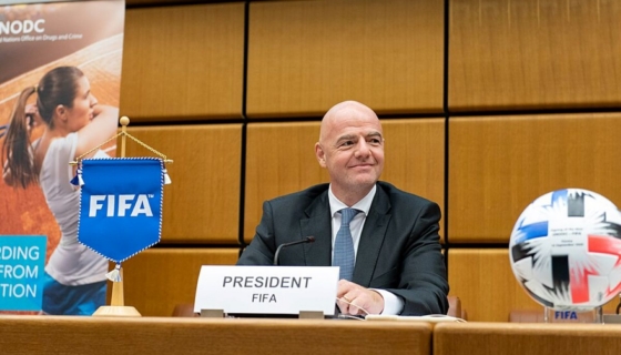 Gianni Infantino. Foto:  ÜRO Uimastite ja Kuritegevuse Büroo/ Wikimedia