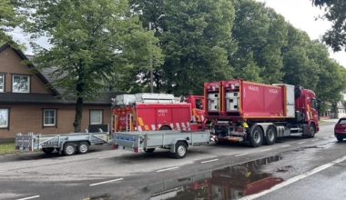 Päästeameti pumpamistööd Räämas. Foto: Päästeamet