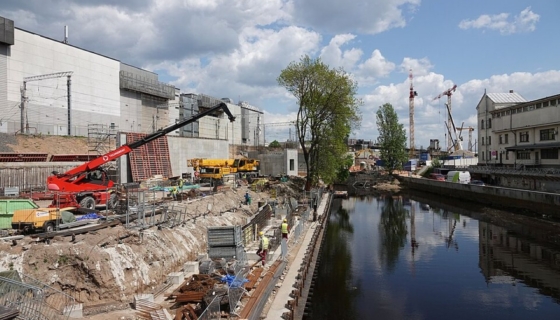 Rail Baltica ehitus Riias. Foto: Nenea hartia / Wikimedia