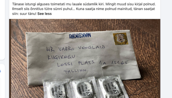Kuvatõmmis: Varro Vooglaid / Facebook
