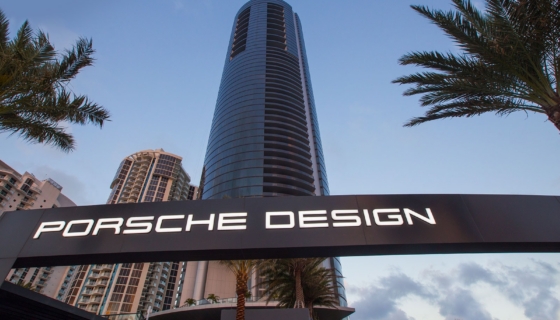 Porsche Design Tower on üks hoonetest, mis vajumisest mõjutatud on. Foto: Porsche Tower