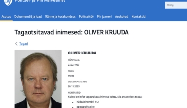 Politsei kuulutas Oliver Kruuda tagaotsitavaks. Kuvatõmmis PPA lehelt.